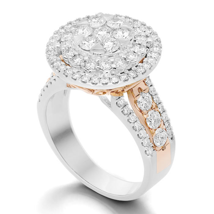 Diamond Ring Solitaire Round CWF1043