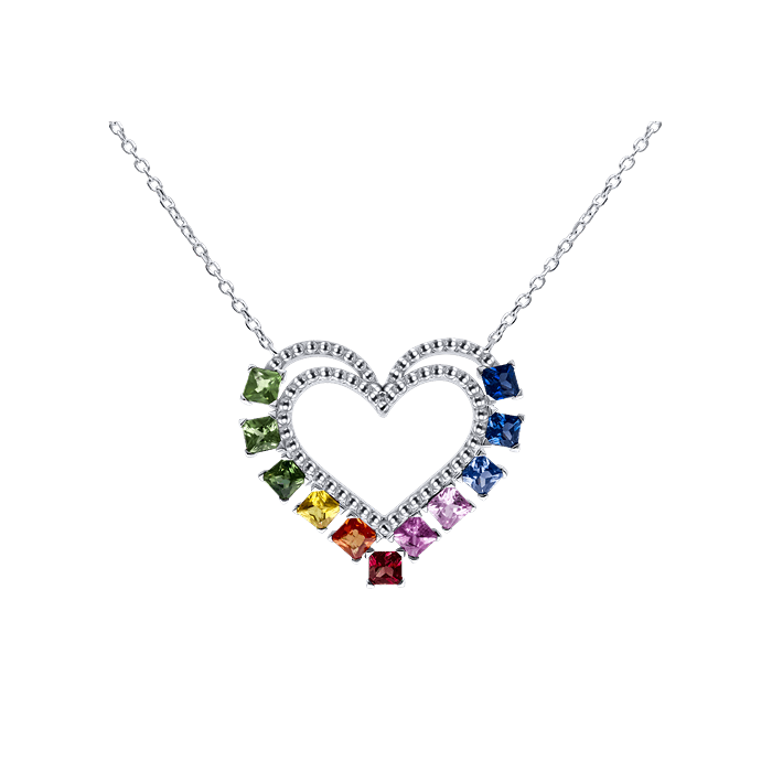 Sweet Heart Diamond Necklace LWF1490